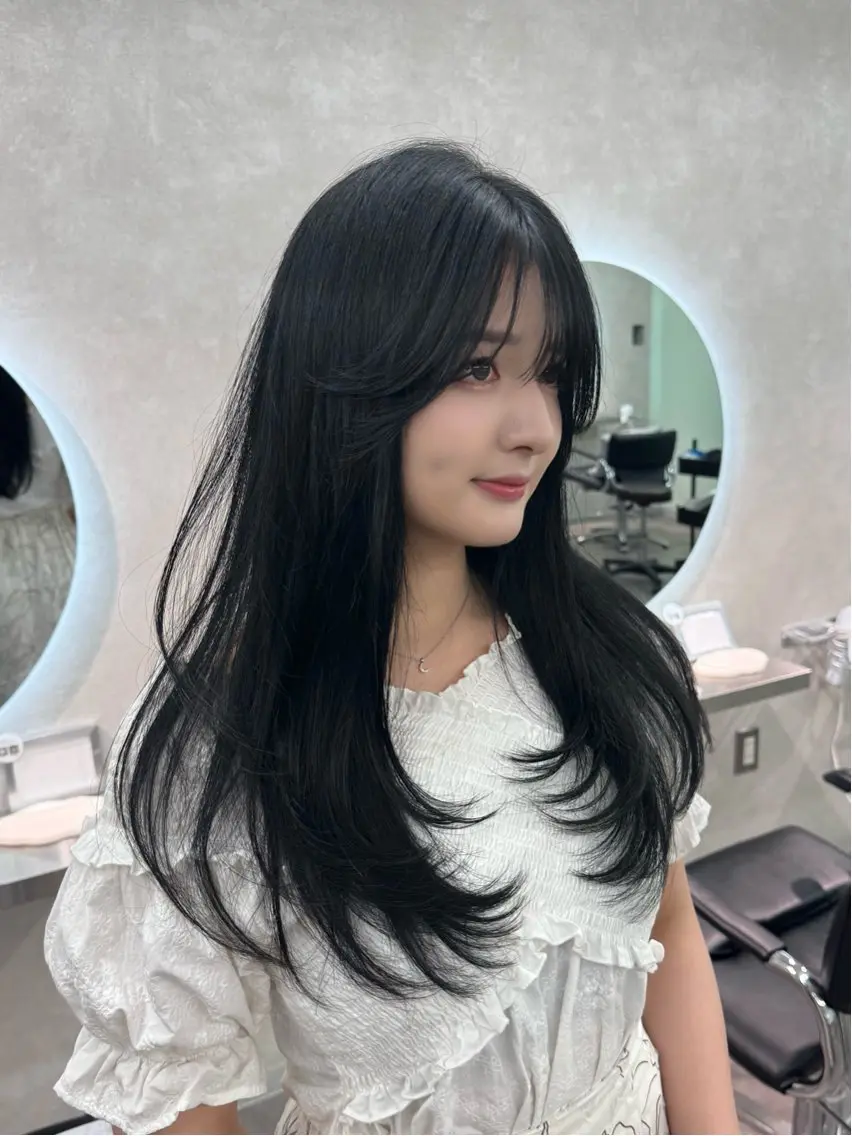 【🫧赤みが気になる方🫧】韓国トレンドカット➕艶カラー➕1stepトリートメント💕¥7,900の写真