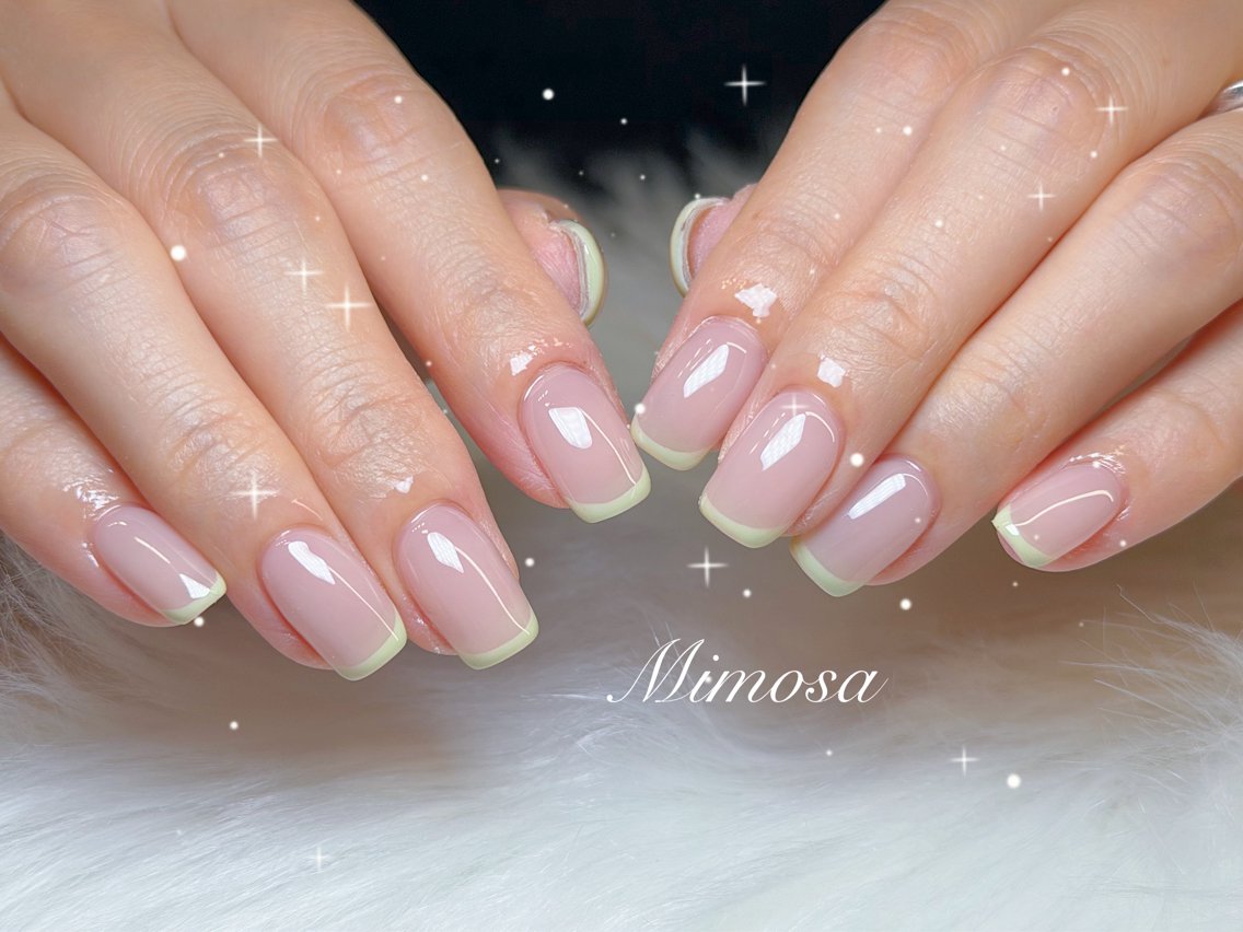 ネイル ハンドネイル ハンドケア 🫧Mimosa 吉祥寺のネイルデザイン