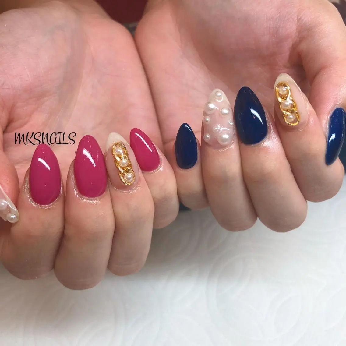 ネイル ハンドネイル mks＊nail //  枚方長尾のネイルデザイン