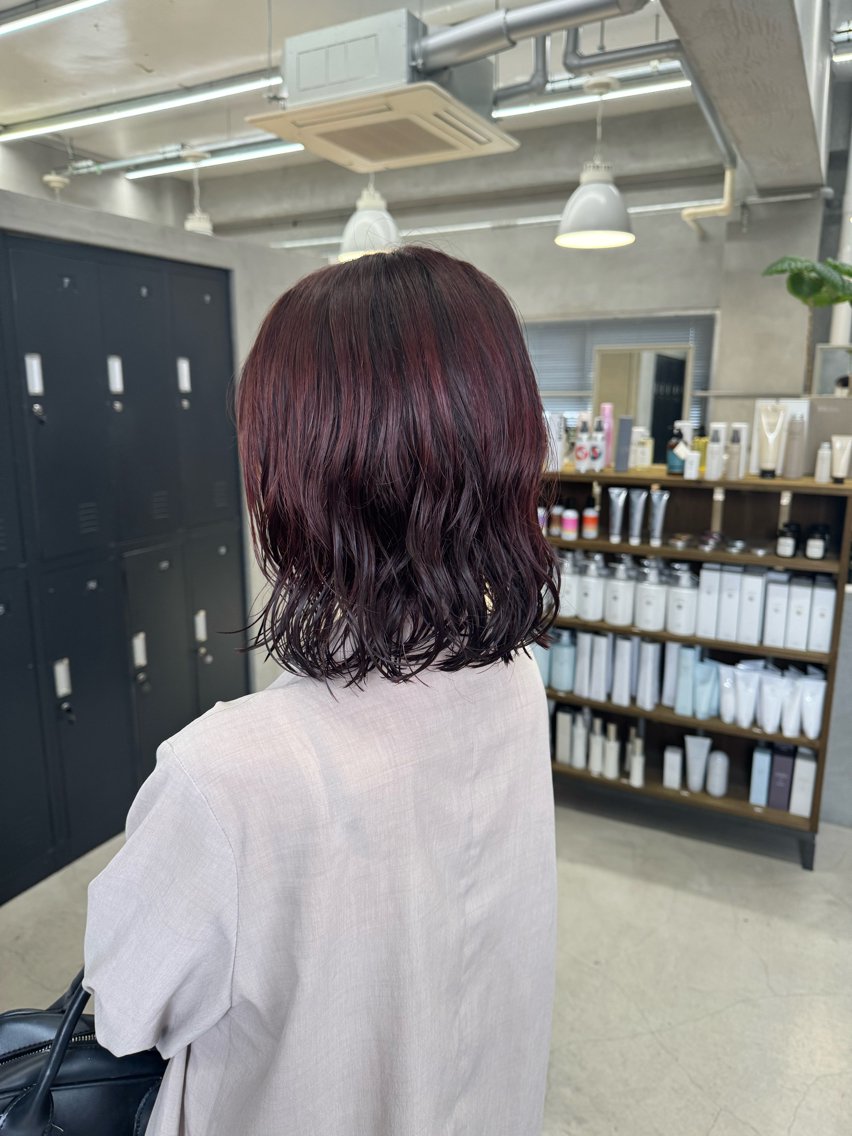 ショート カラー レッドカラー MAEUL miyuのヘアスタイル