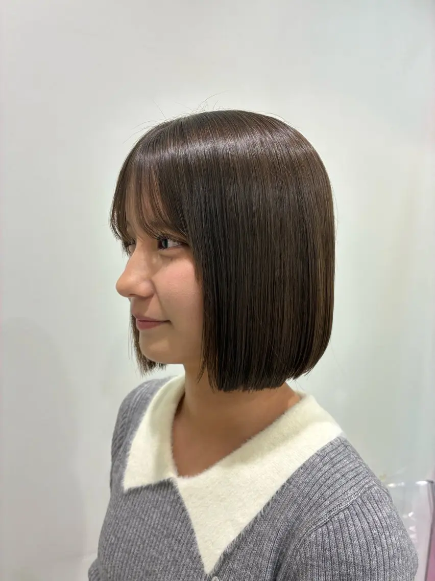 ショート カラー カット ヘアカラー トリートメント ヘアセット 透明感ベージュ🤎 manami👒🌿のヘアスタイル