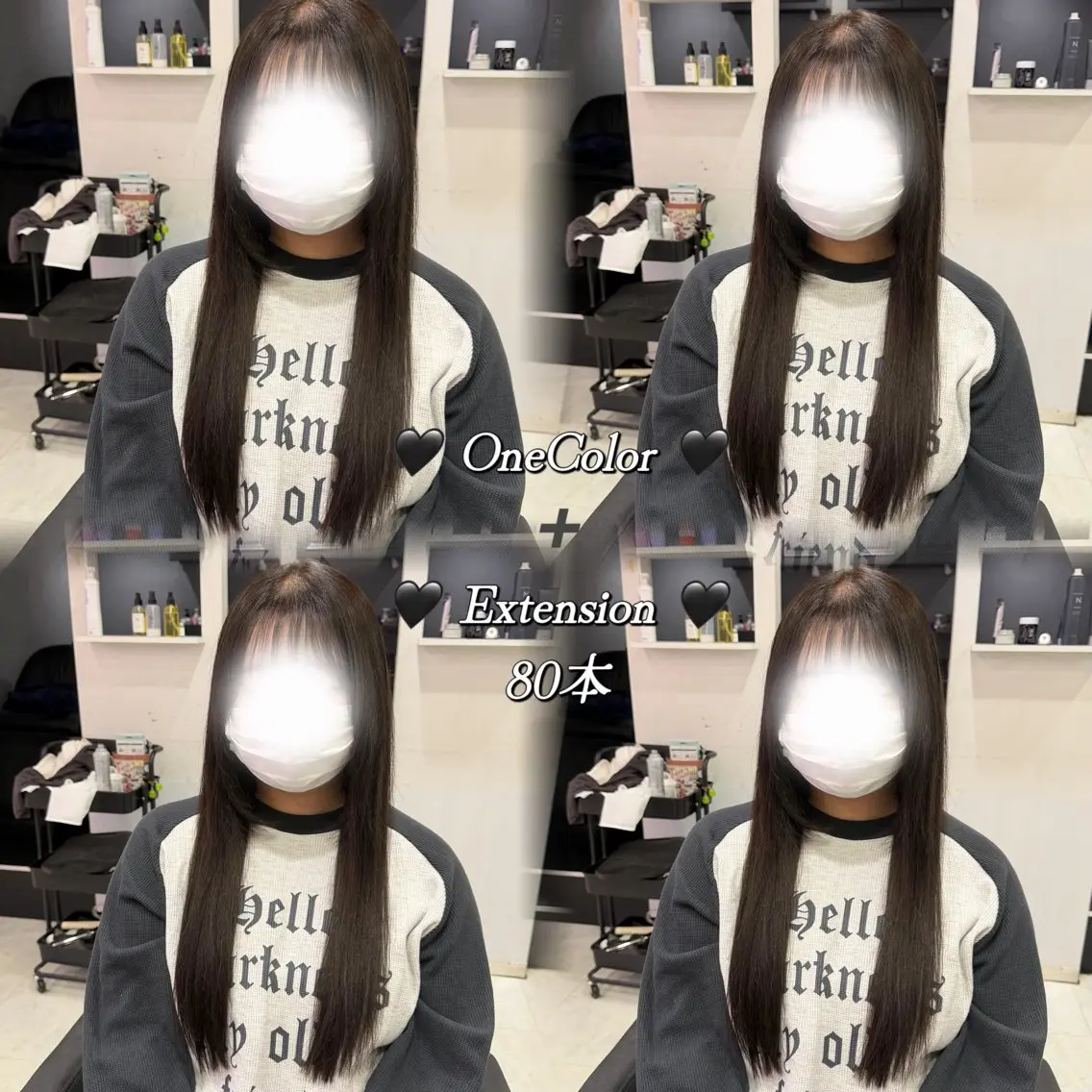 ロング カラー ヘアカラー トリートメント エクステ 🦋REISA🦋 エクステ×ハイトーンのヘアスタイル
