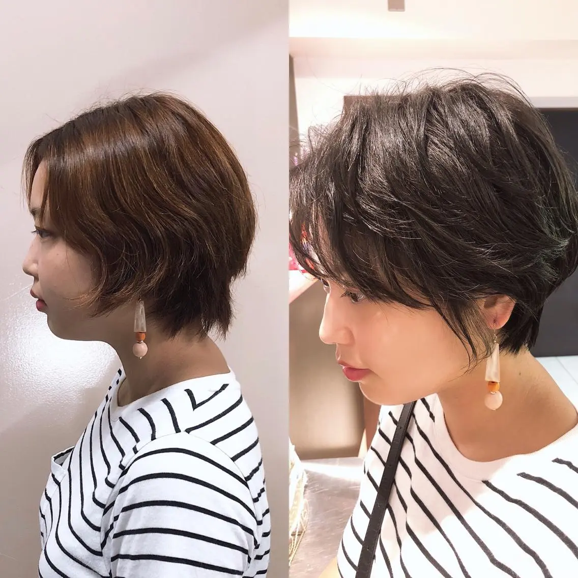 ショート レイヤーカット 小山 悠のヘアスタイル