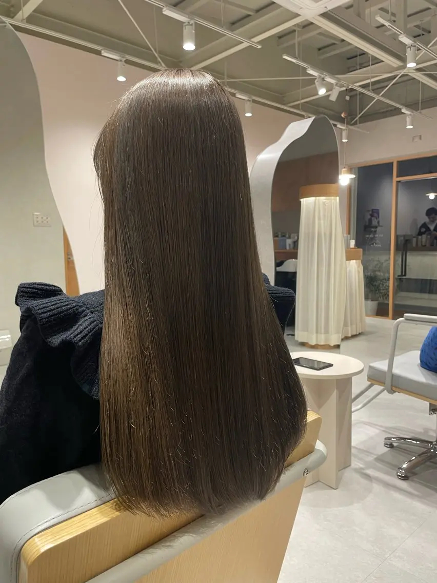 ロング カラー カット ヘアカラー トリートメント runru /muku.のヘアスタイル