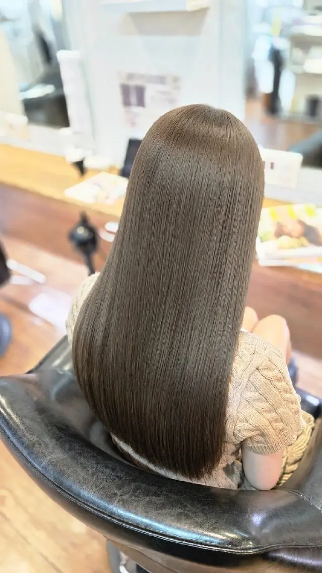 ロング トリートメント カット ヘアカラー トリートメント 透明感カラー/ 髪質改善縮毛 石田のヘアスタイル