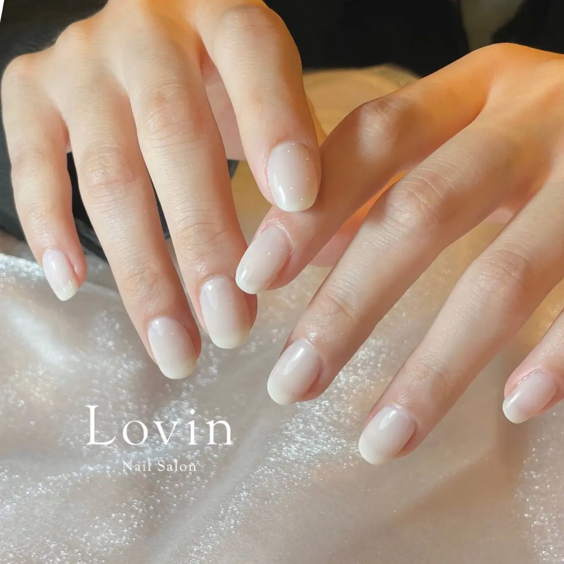 ネイル ジェルネイル ワンカラーネイル パラジェル ホワイト k-two nailのネイルデザイン