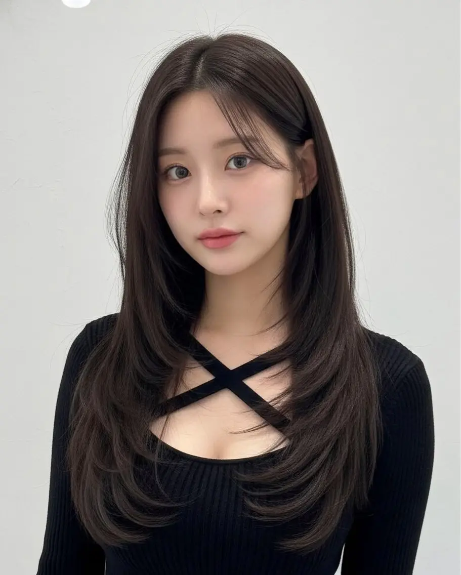 ロング 《期間限定無料》 ミディアムカット✂️のヘアスタイル