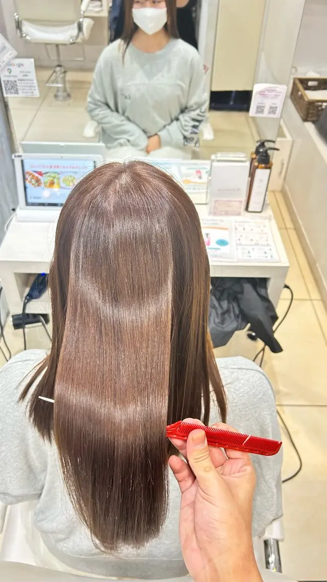 ロング 縮毛矯正 カット 縮毛矯正 【髪質改善カラー】 瀧田嵐士🇰🇷のヘアスタイル