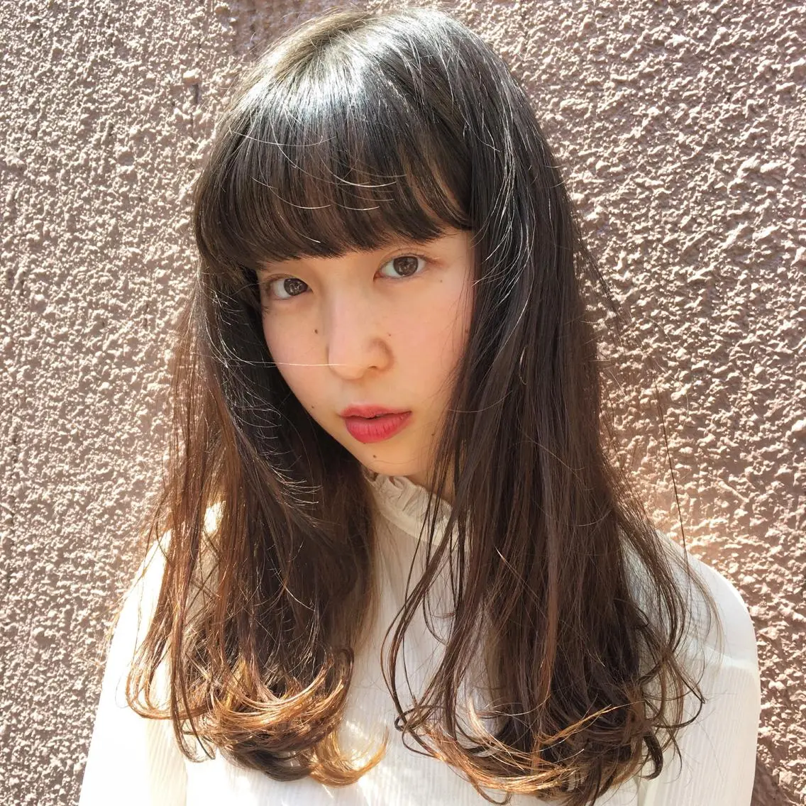 セミロング カット ヘアカラー stylist 杉浦駿生のヘアスタイル