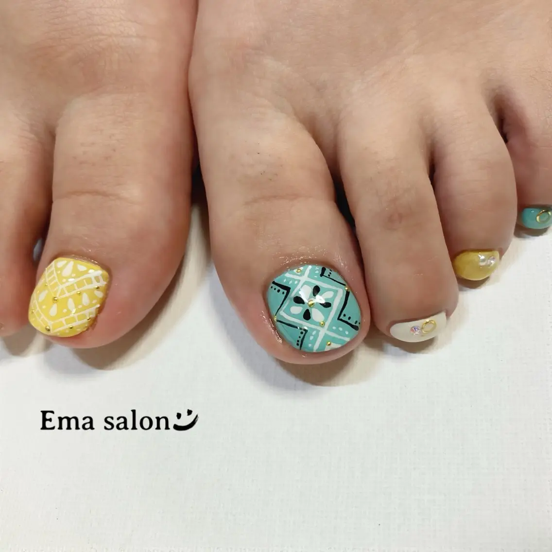 ネイル フットネイル Ema salon satomiのネイルデザイン