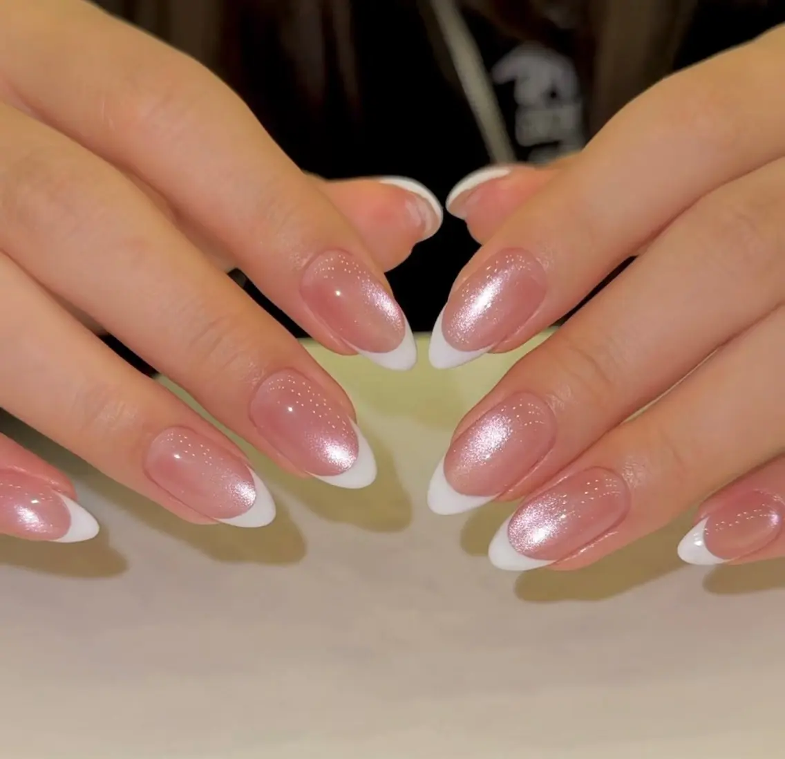 マグネットネイル＋フレンチ💅の写真