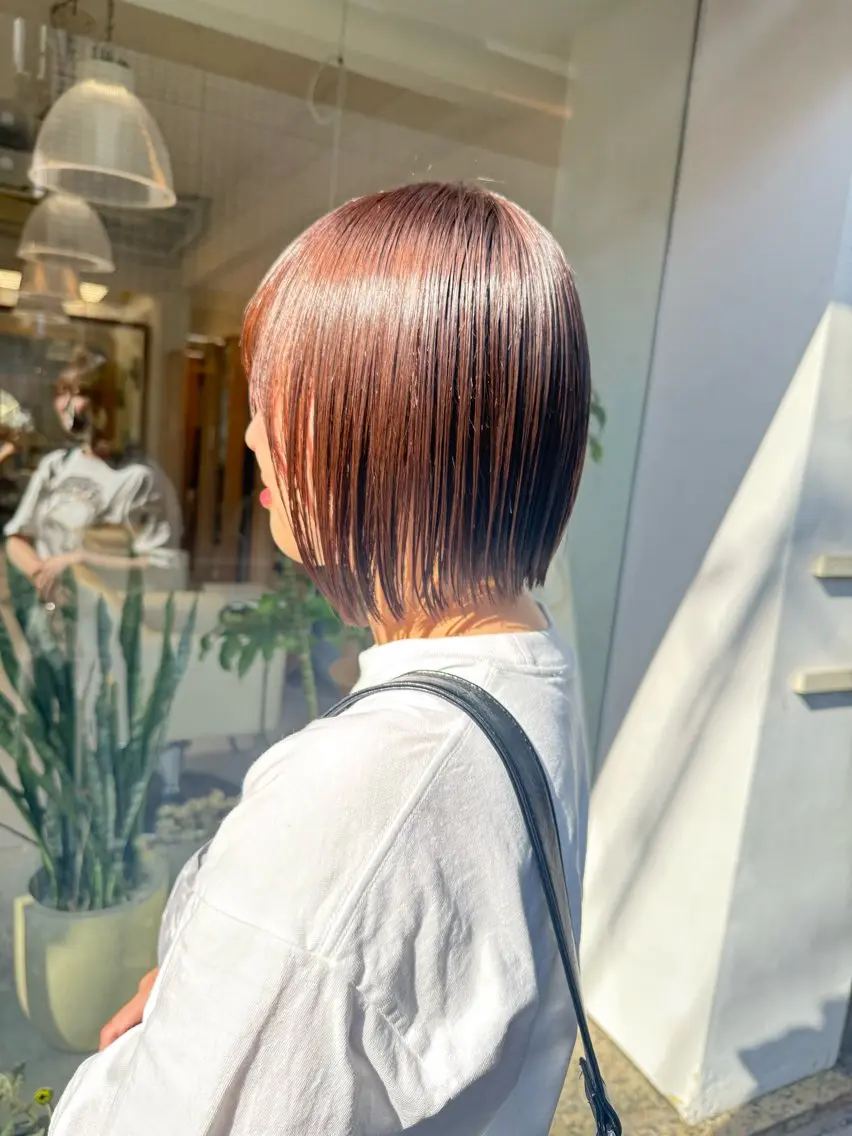 ショート カラー カット ヘアカラー トリートメント 安永 涼のヘアスタイル