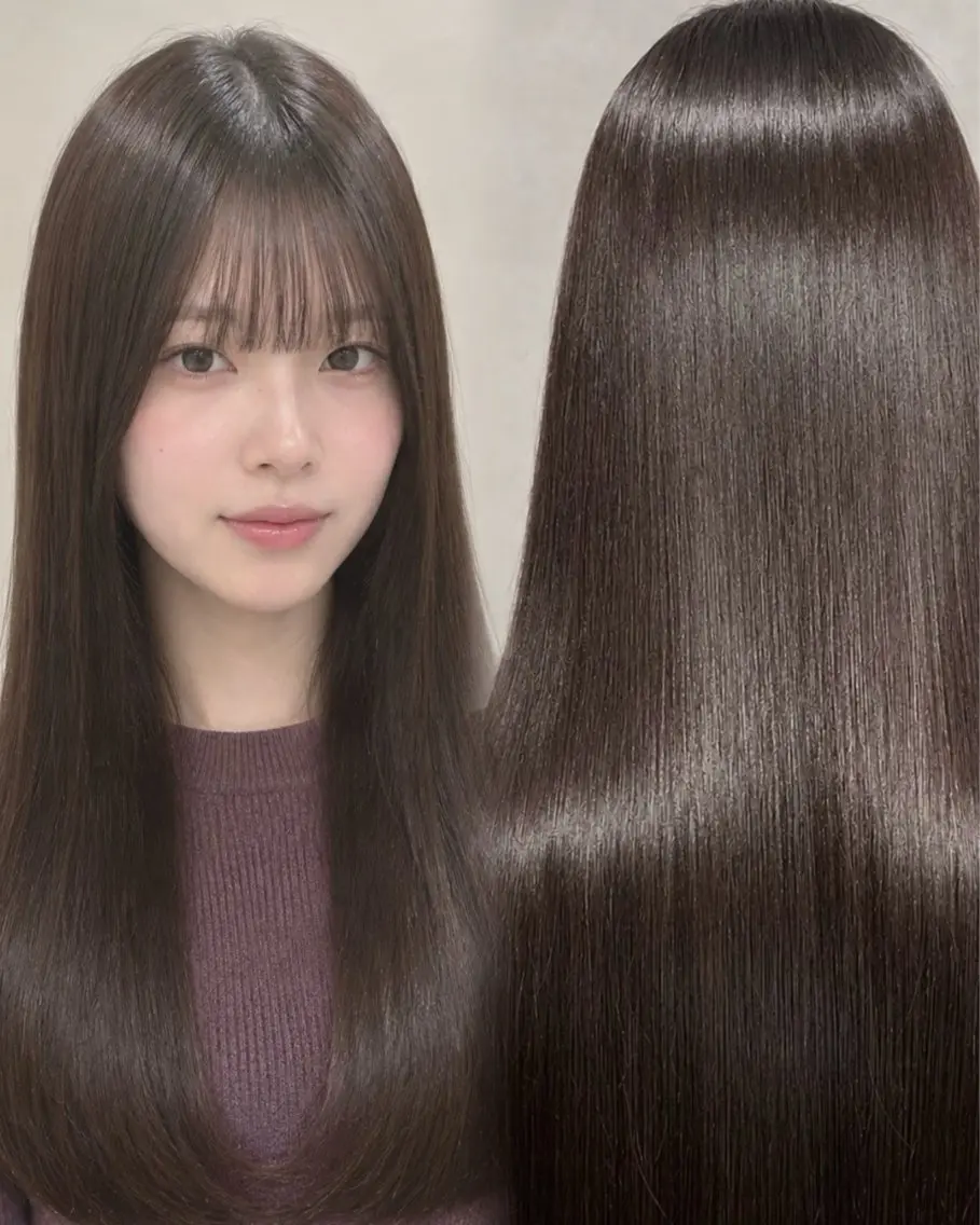 ロング カラー 透明感カラー ヘアカラー 透明感カラー💎 アレンジ🩰Rimiのヘアスタイル
