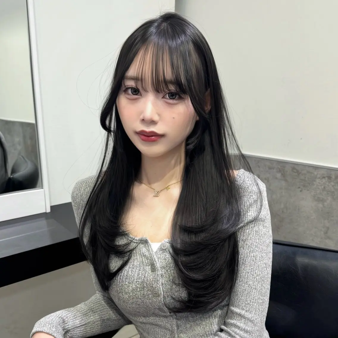 ロング カラー 透明感カラー 韓国風ヘア レイヤーカット カット ヘアカラー トリートメント 韓国系支持率No.1 レイヤー特化/きょうのヘアスタイル