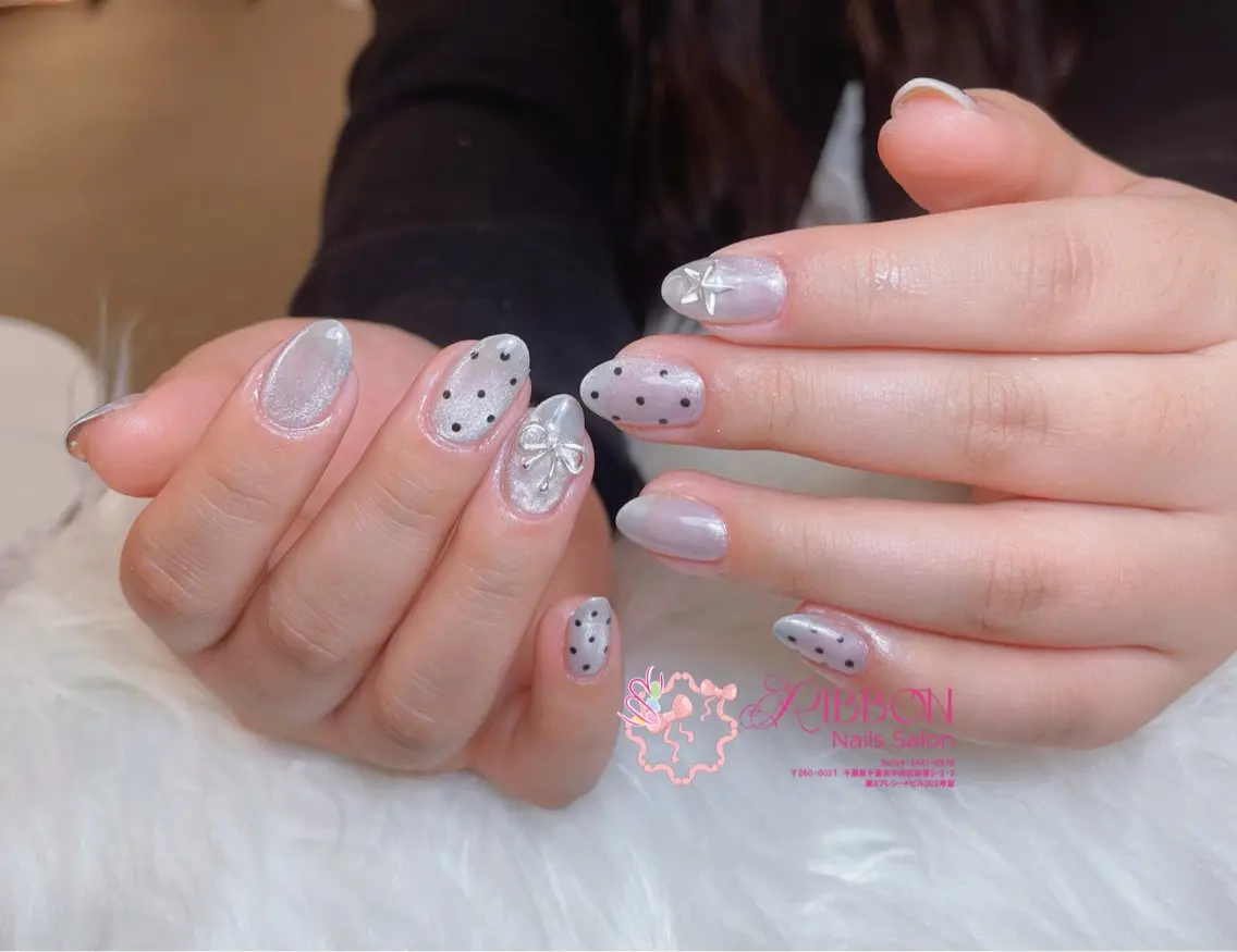 ネイル チークネイル フットネイル フレンチネイル グラデーション 韓国ネイル Ribbonnail salonのネイルデザイン