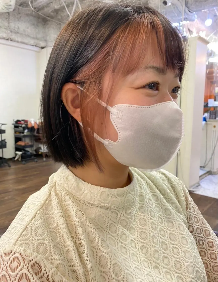 《ちらっとが"なんか"可愛い》カット＋カラー＋インナーブリーチ¥10500の写真