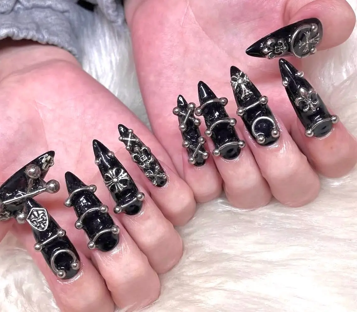 ロング kurumi nailのネイルデザイン