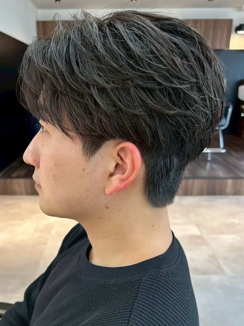 ミディアム メンズパーマ特化 /メンズ支持率◎のヘアスタイル