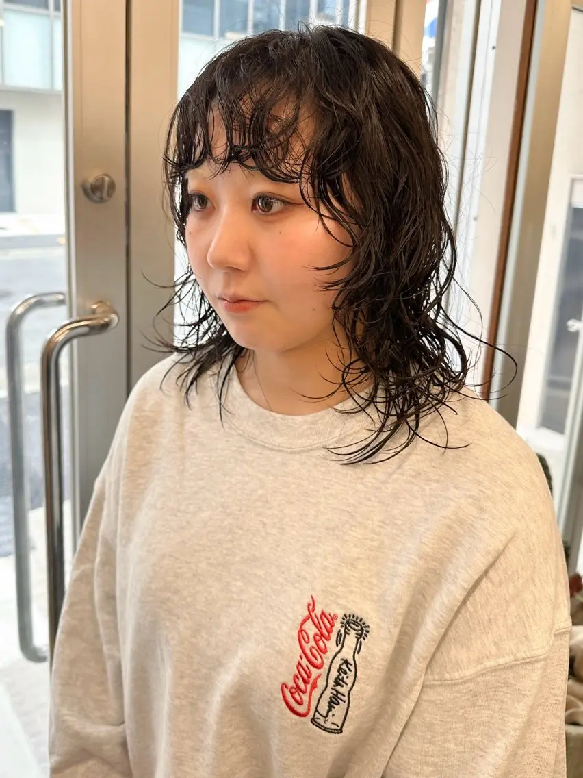セミロング パーマ 🐏nao /レイヤーカット🐏のヘアスタイル