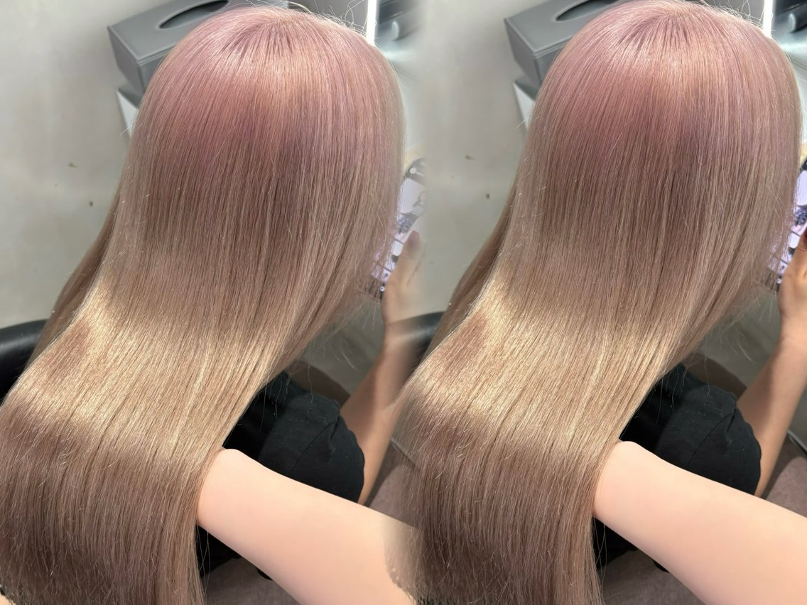 ロング ヘアカラー トリートメント 💎レイヤー×艶 透明感カラー│フウカのヘアスタイル