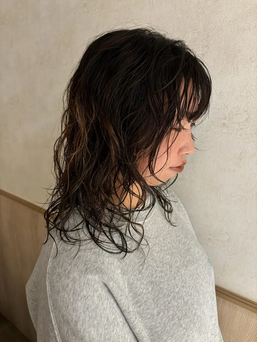 セミロング パーマ 似合わせカット izumi/ ボブ/パーマのヘアスタイル