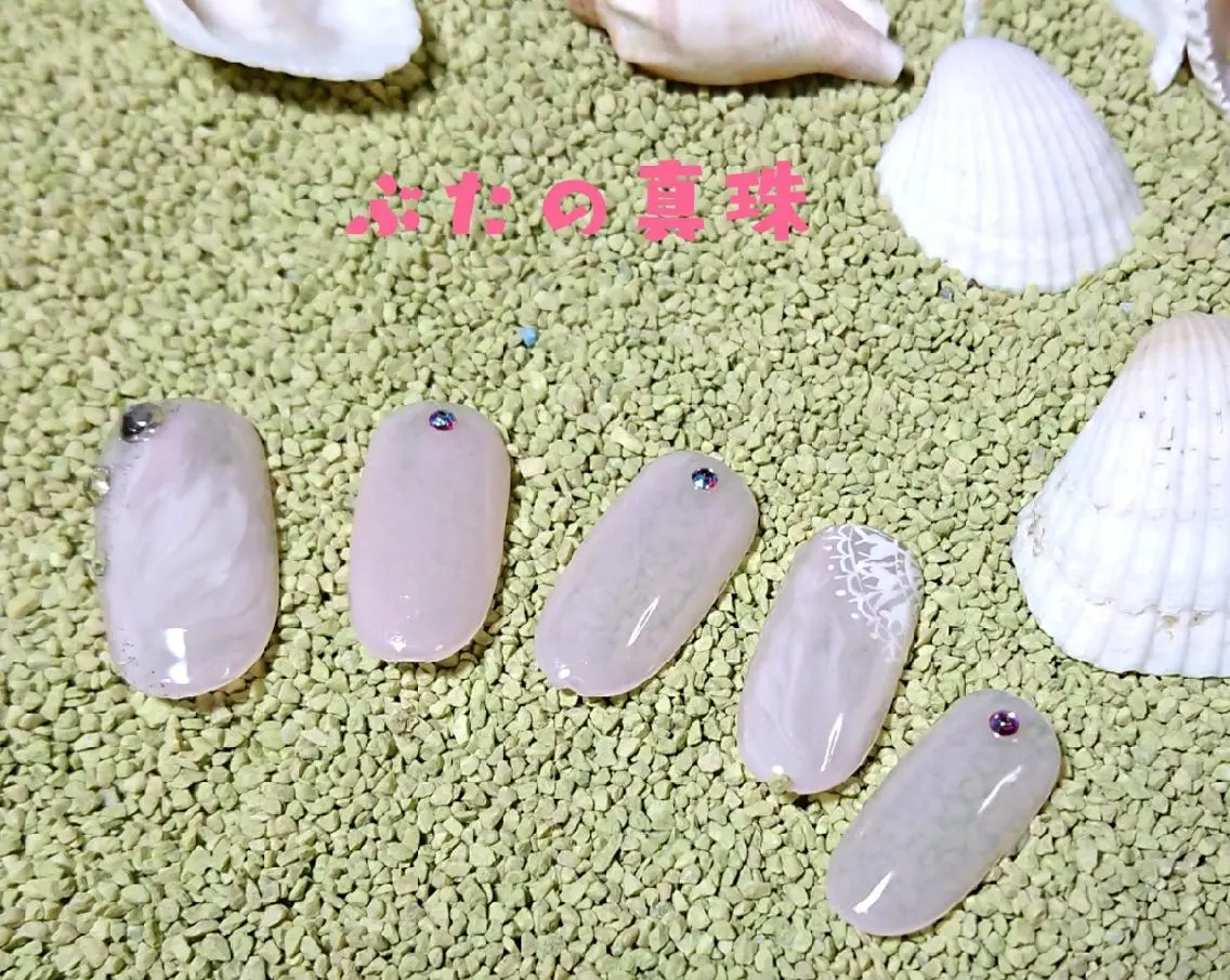 ネイル レース ハンドネイル 林 珠里のネイルデザイン