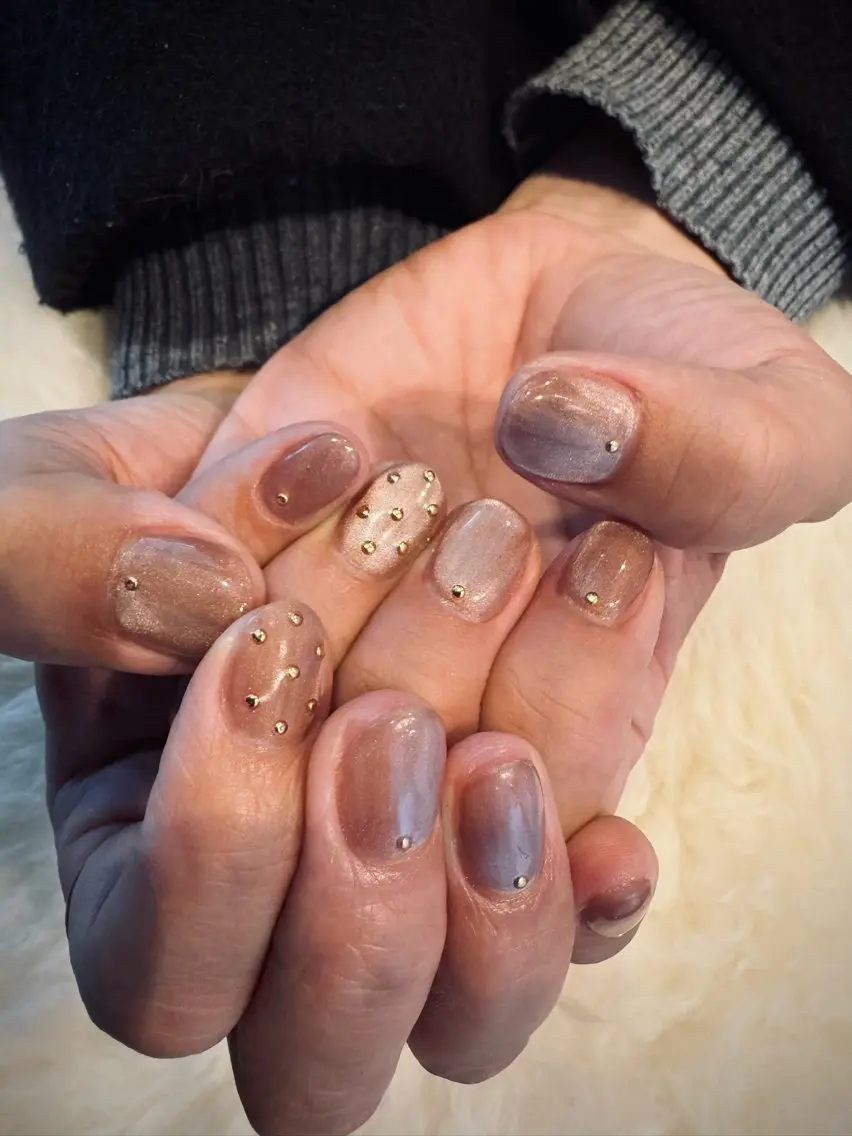 ネイル マグネットネイル シンプルネイル Miho.Nail TwinEightのネイルデザイン