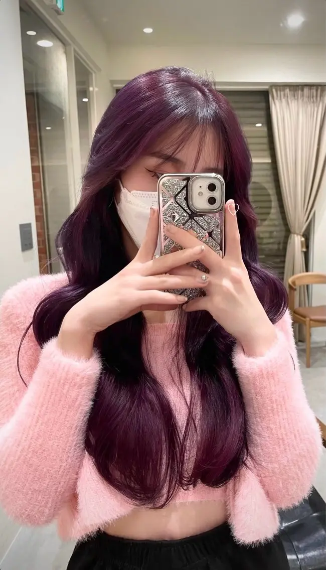 ロング カラー tim hinaのヘアスタイル