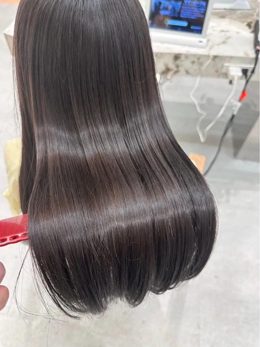 ロング 髪質改善 カット トリートメント 透明感/暖色カラー 💖【Misaki】のヘアスタイル