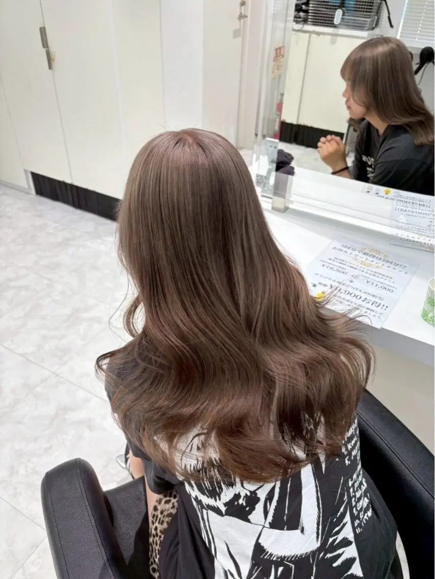 ロング カラー ヘアアレンジ 🦋艶出しワンカラー 🦋MASAKIのヘアスタイル