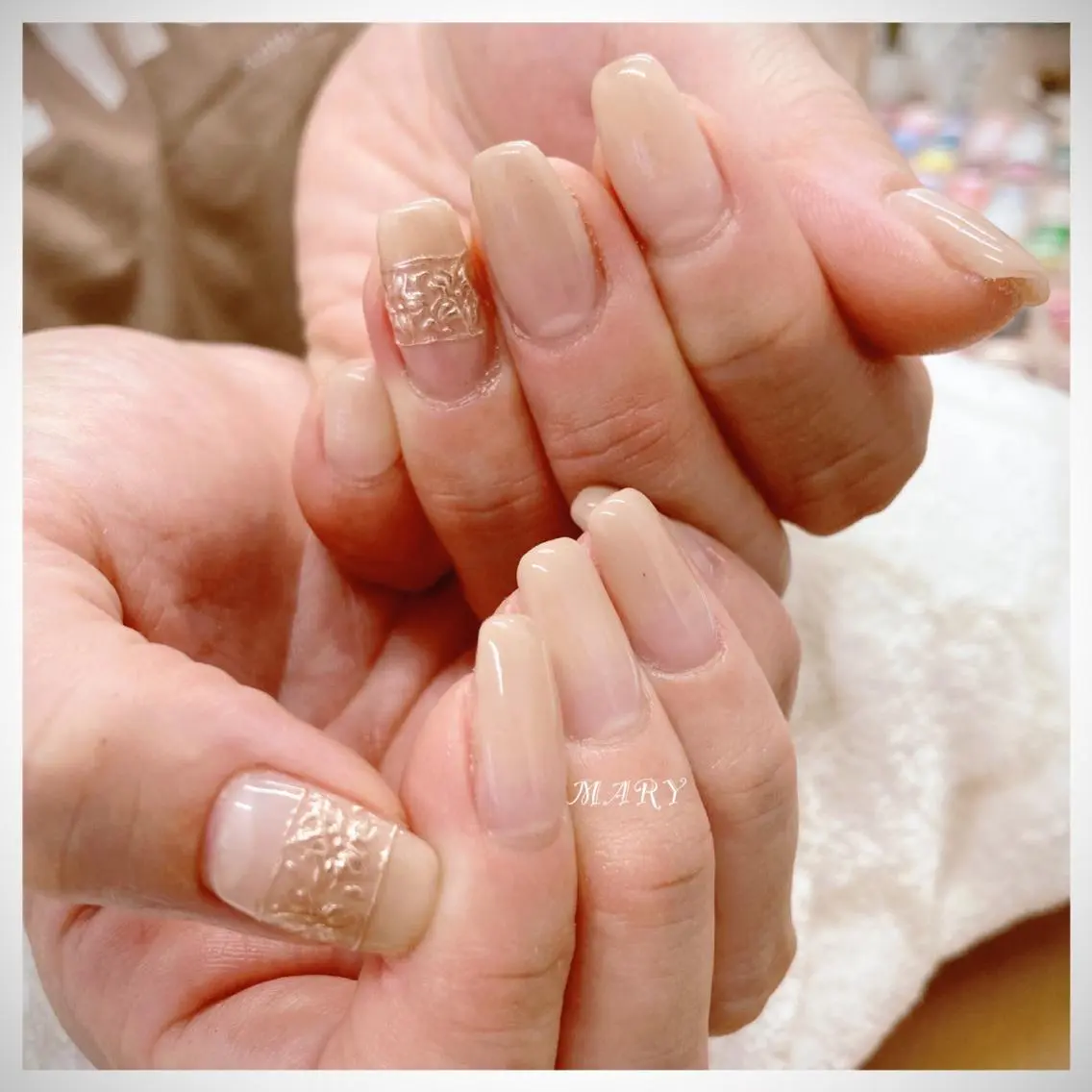 ネイル アートネイル グラデーション ニュアンスネイル オフィスネイル シンプルネイル Mary nail .narumiのネイルデザイン