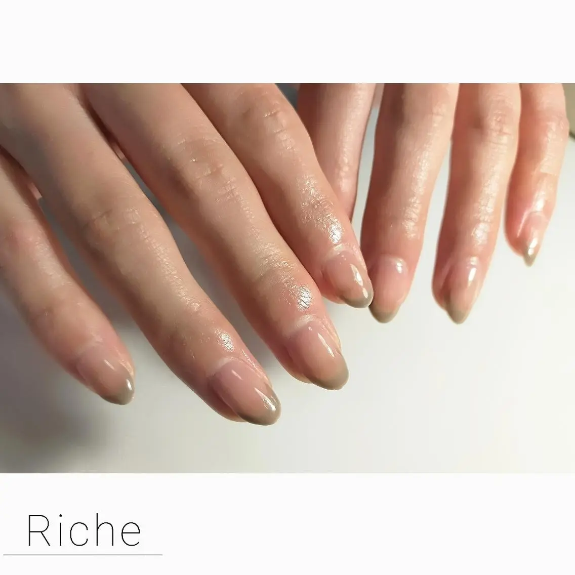 ネイル フレンチネイル Riche. ネイルサロンリシェのネイルデザイン