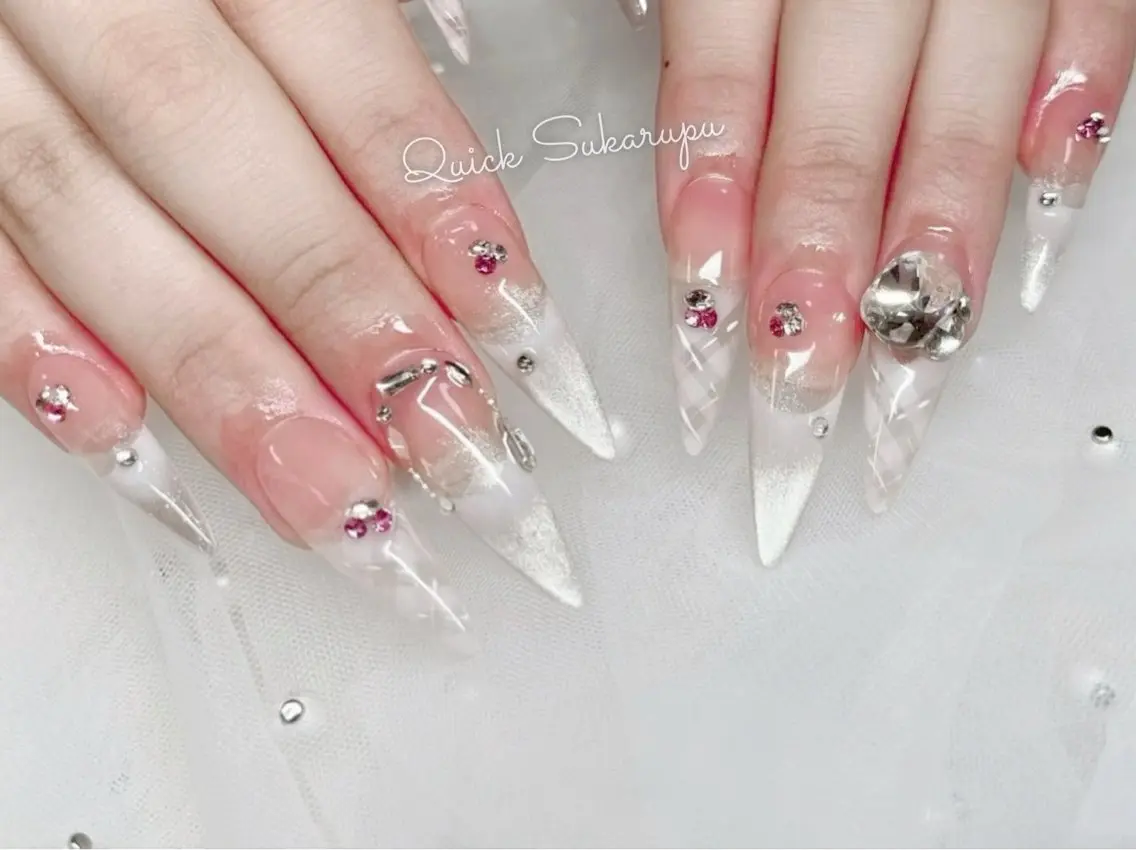 ロング Quick Sukarupuのネイルデザイン