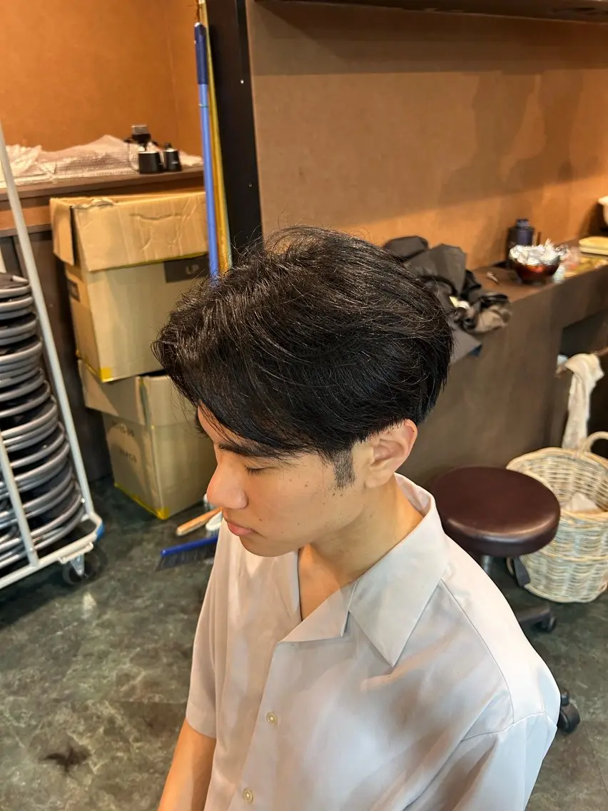 ミディアム メンズ 衛藤 星芭／カット無料天神のヘアスタイル