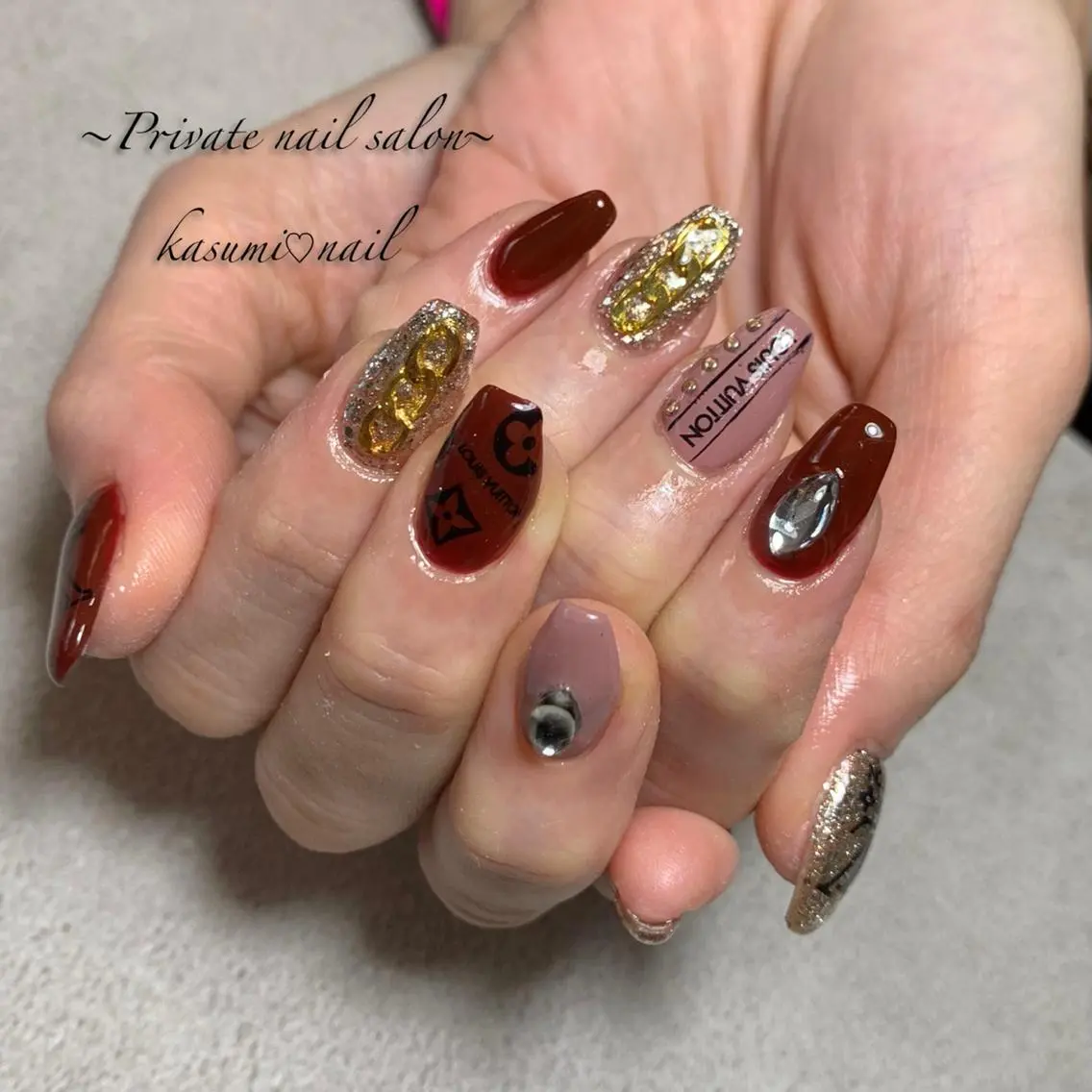 ネイル マグネットネイル ミラーネイル ニュアンスネイル 春ネイル KASUMI♡ Nailのネイルデザイン