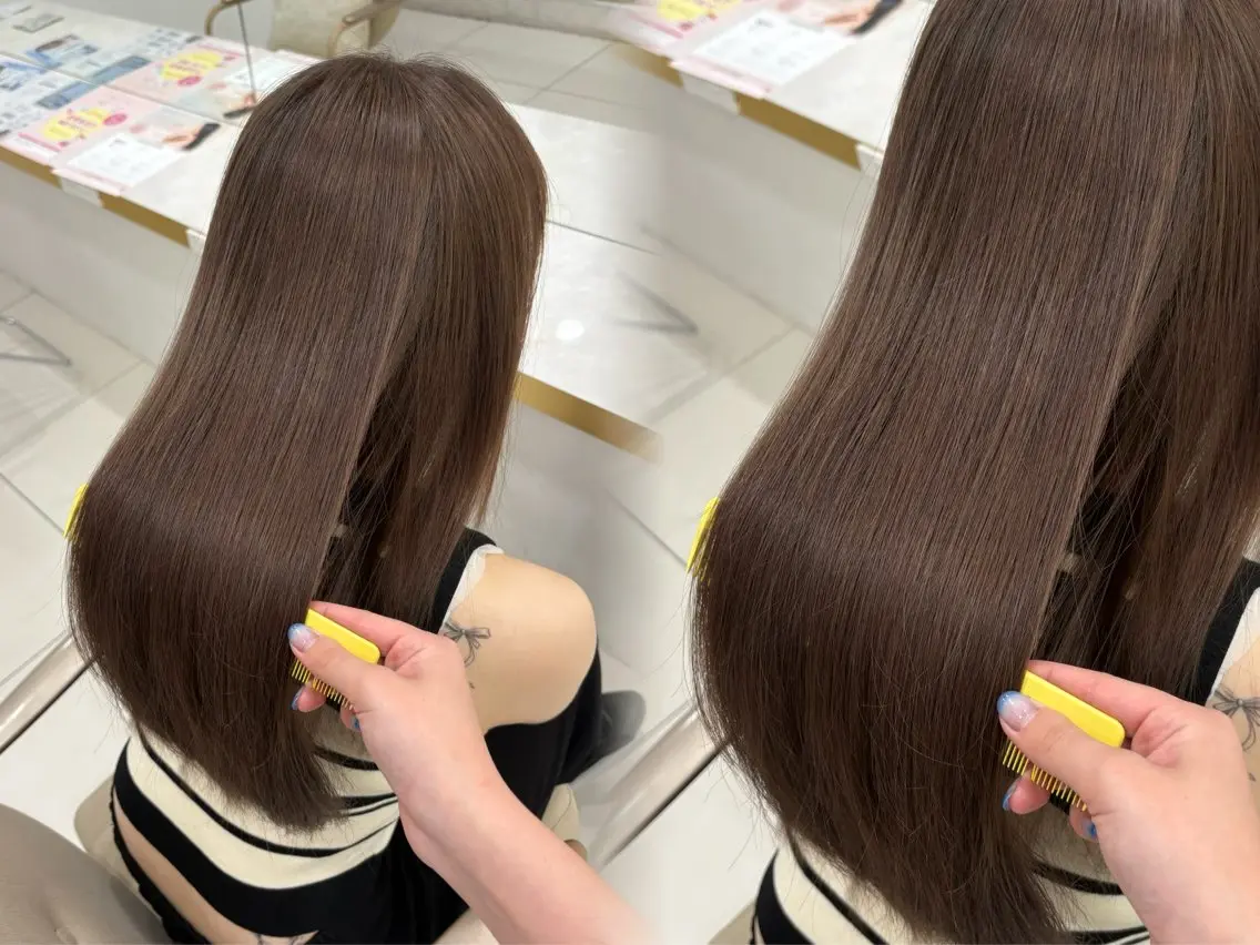 ロング カラー カット ヘアカラー 栄/レイヤー/ 津野 こころのヘアスタイル
