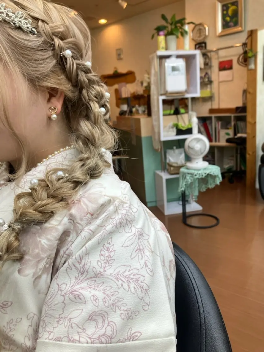 ヘアアレンジ ぐらんぐりーん 藤中のヘアスタイル