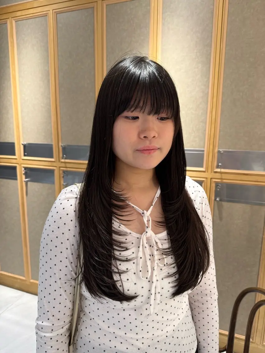 ロング カラー カット トリートメント ヘッドスパ 艶髪/ボブモデル 募集🫧Terukaのヘアスタイル