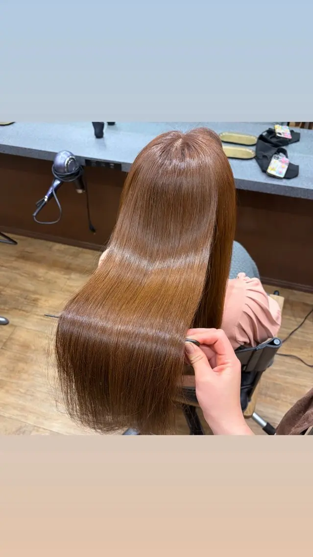 ロング カラー ベージュカラー 透明感カラー ヘアカラー トリートメント ツヤ髪✨髪質 改善 渋谷 サワのヘアスタイル