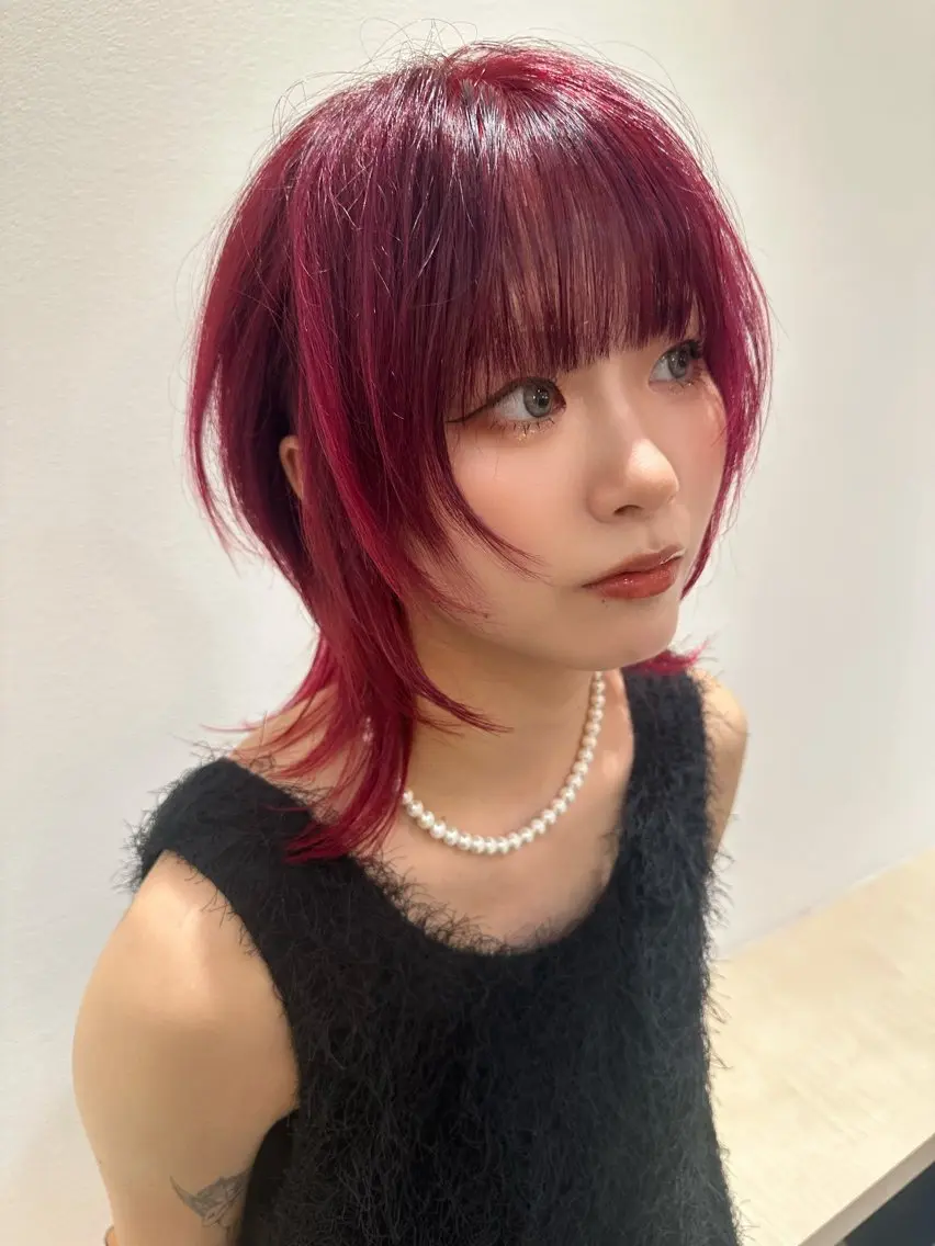 ミディアム カラー カット ヘアカラー Say. Reeのヘアスタイル