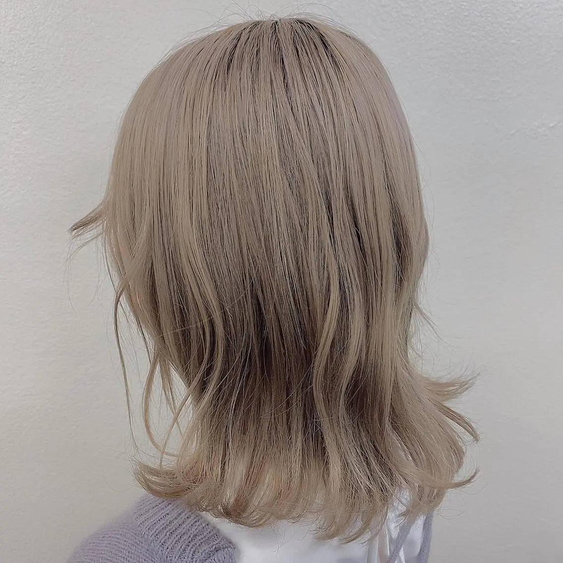 セミロング ヘアカラー トリートメント ヘッドスパ 透明感♡グレージュ ♡ミルクティー♡のヘアスタイル