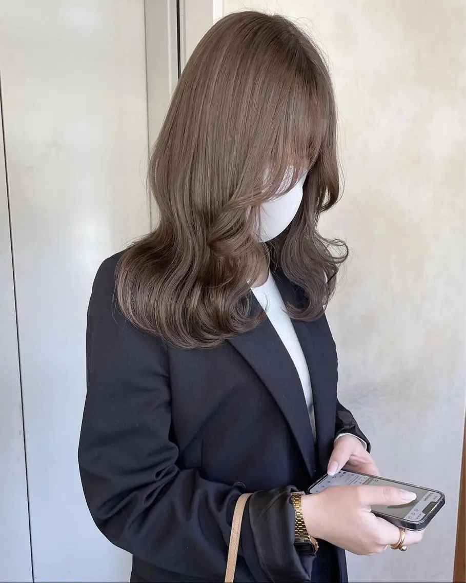 ミディアム 縮毛矯正 トリートメント 髪質改善×韓国ヘア HIROのヘアスタイル
