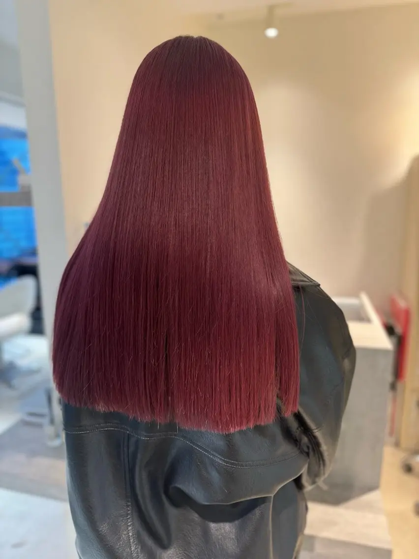 🌈ケアブリーチリタッチ+ ケアカラー🌈 6stepトリートメント付✨コテ仕上げ🍒の写真