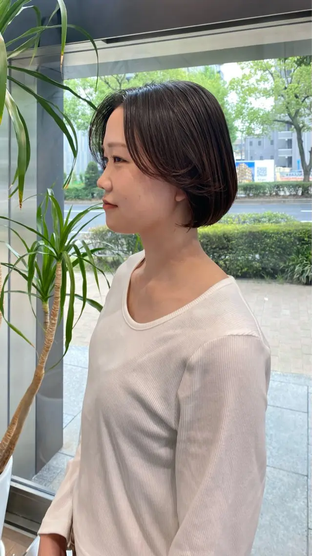 ⚫︎cut+髪質改善straight perm+3step treatmentの写真