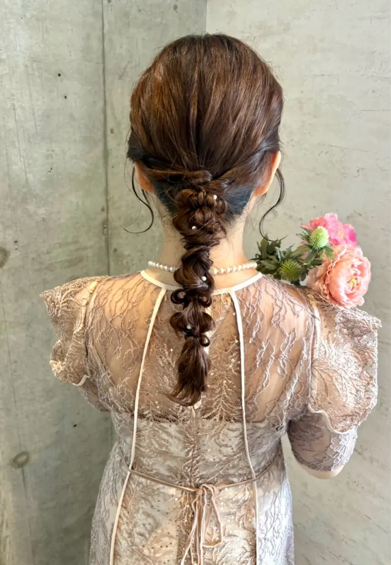 ロング ヘアアレンジ ヘアセット 美髪× ヘアセット✨Araiのヘアスタイル