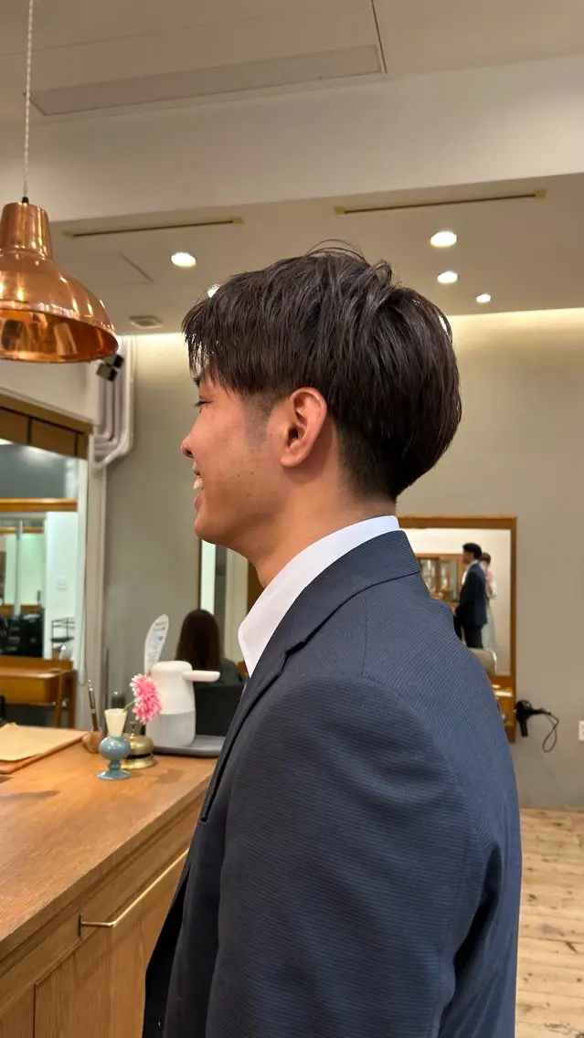 メンズ ブラウンカラー 🦔🪷なりたりみのヘアスタイル