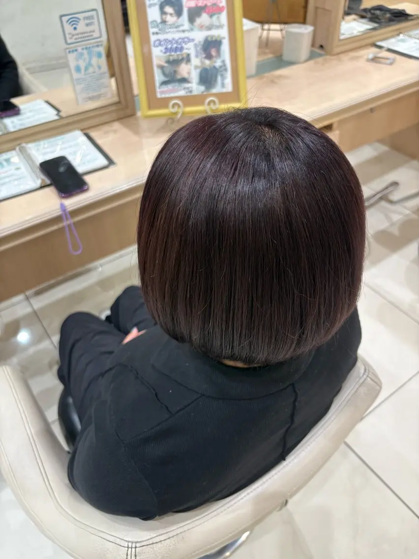 ショート ヘアカラー 艶髪カラー 矯正 モデル募集/Aoiのヘアスタイル