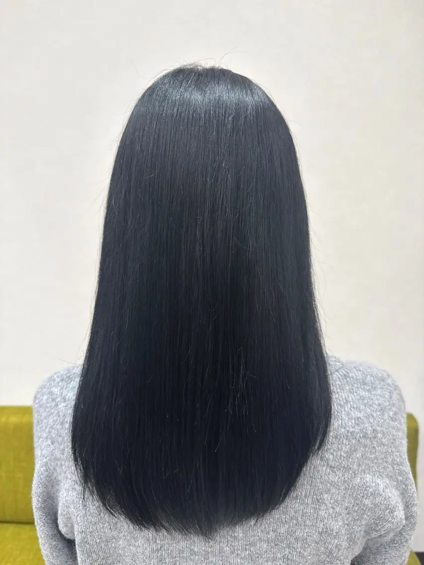 ミディアム カラー 学生 髪質改善ストレート 中林優太のヘアスタイル