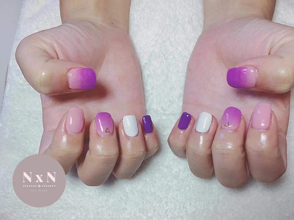 ネイル ピンク ハンドネイル nail salon N×Nのネイルデザイン