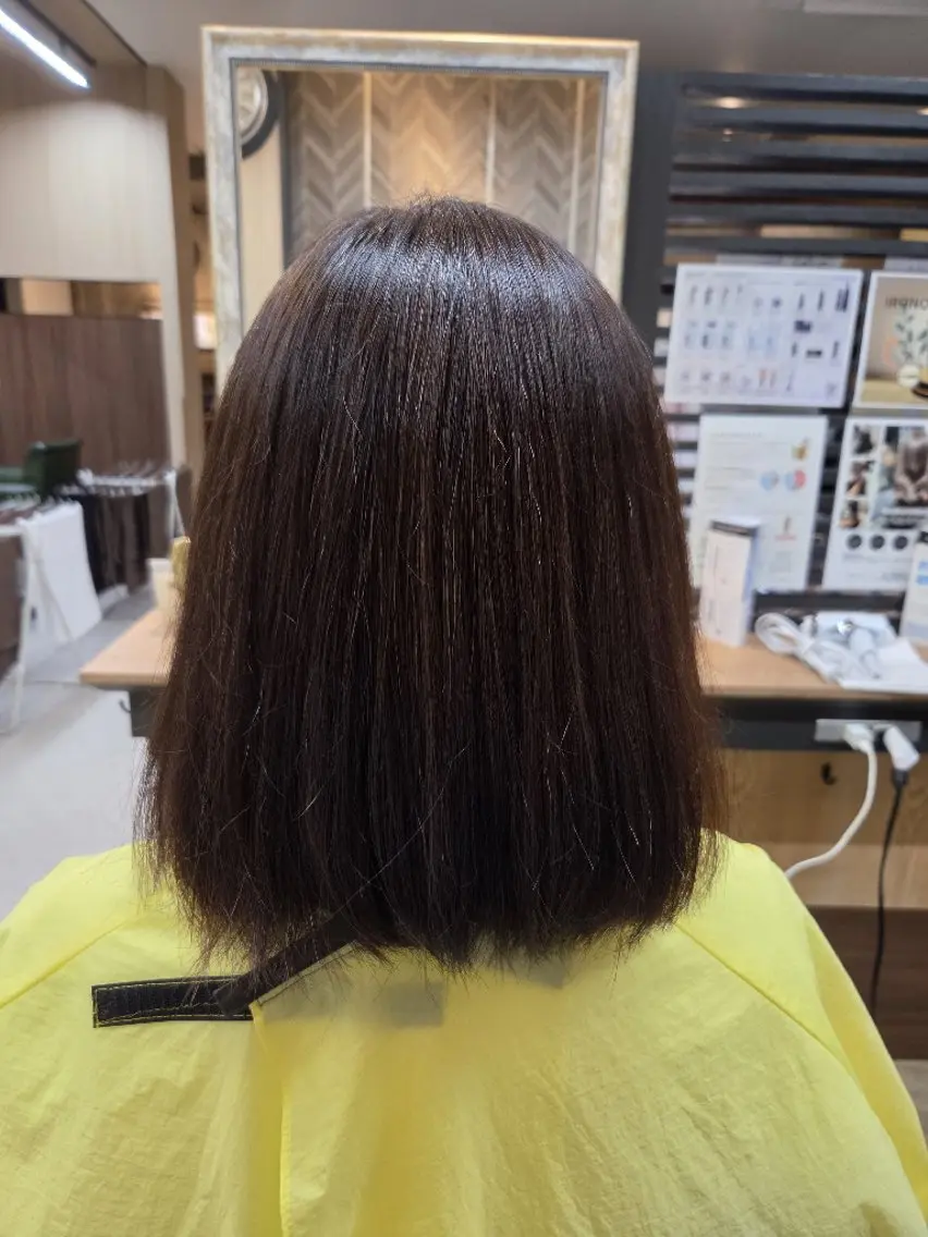 ミディアム 縮毛矯正 ナカオ シュウヘイのヘアスタイル